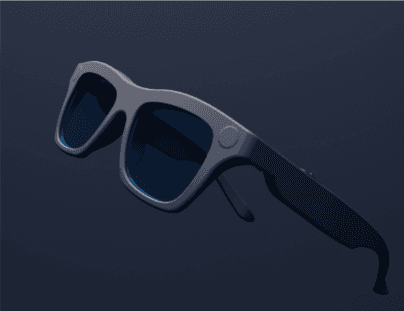 Occhiali con sensori ultrasuoni